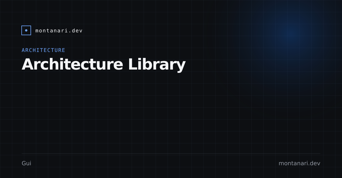 Capa de Architecture Library