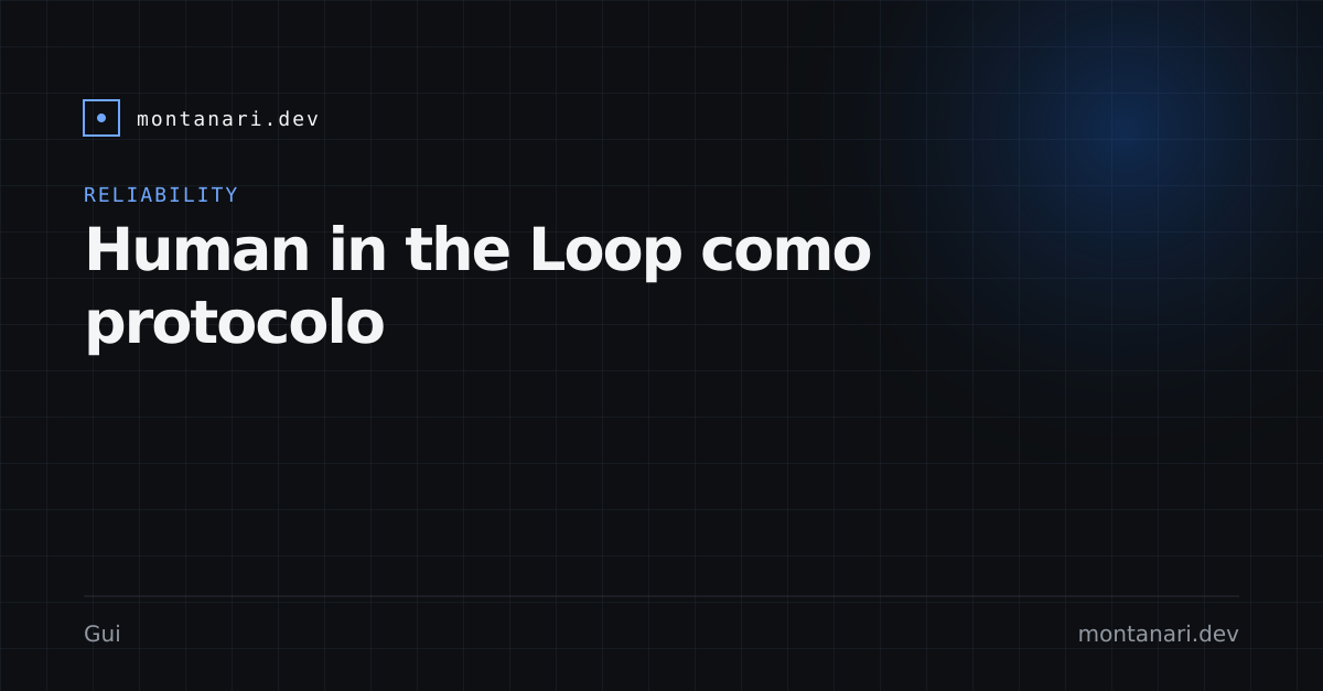 Capa de Human in the Loop como protocolo