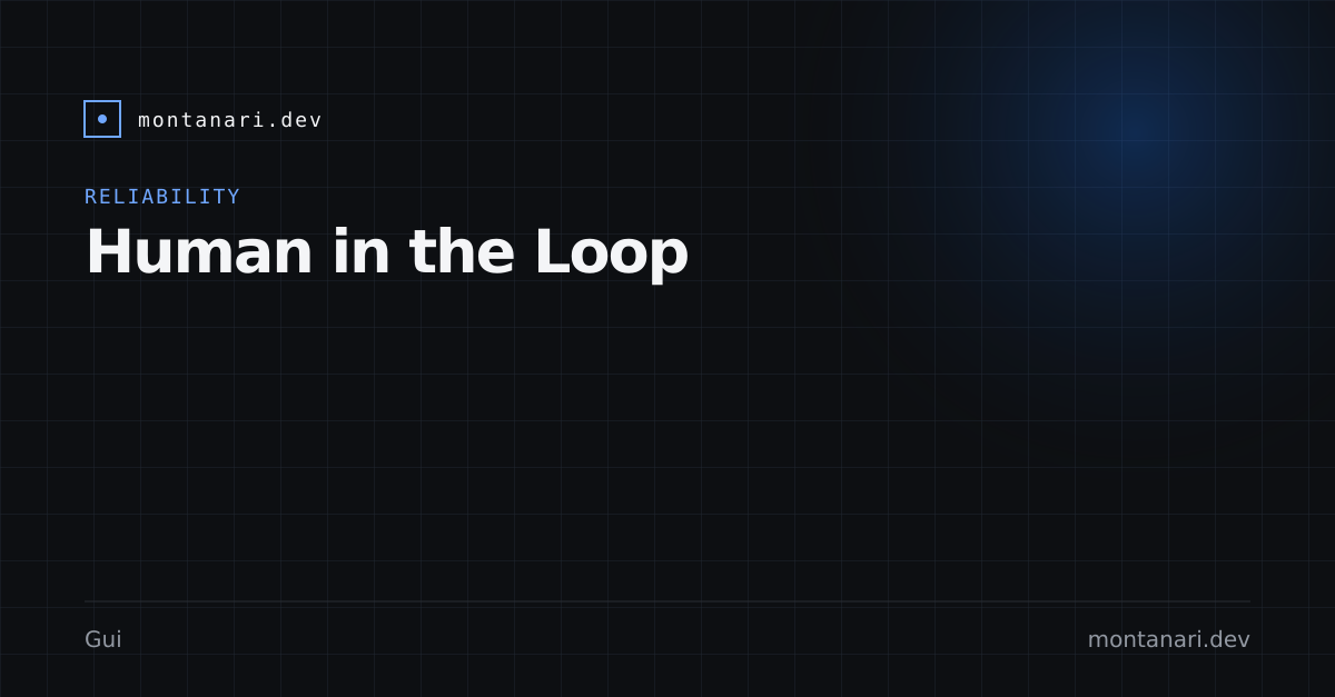 Capa de Human in the Loop